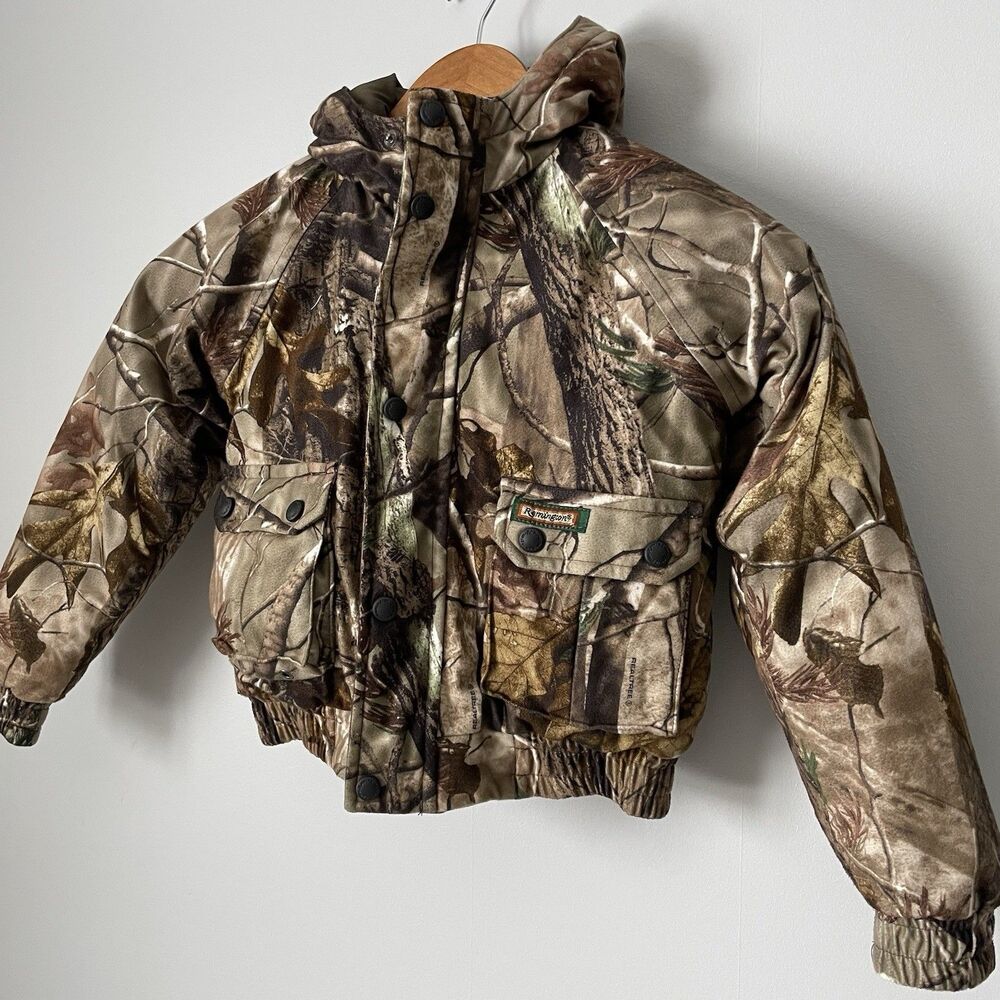 Remington Reversible Camouflage Winter Jacket Hunting Fishing Youth Size 6/7 - Picture 3 of 12